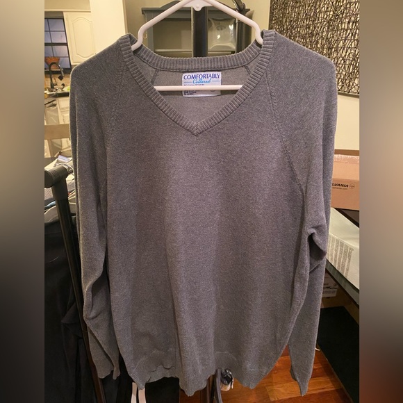 Comfortably Collard v neck sweater - Picture 1 of 3